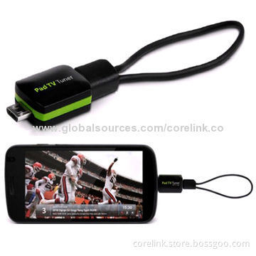 ISDB-T Google's Android Smart TV Dongle for Tablet PCs or Smartphones, 75 Ohms Antenna Input